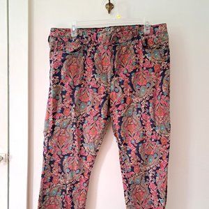 Tommy Hilfiger Skinny Ankle Crop Patterned Jeans